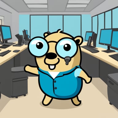 Go Blue Gopher, a blonde gopher manager of a software engineering team, suddenly has the responsibilities of an engineer.