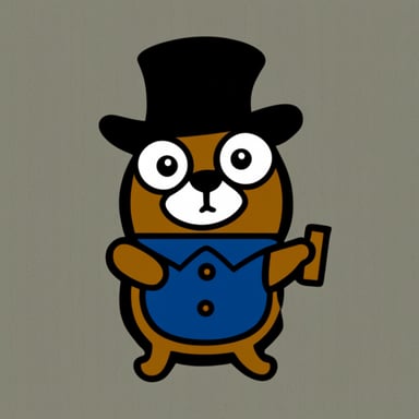 Go blue gopher as Postman Pepe logo.