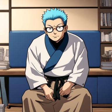 Go Blue Gopher as Gojo Satoru in Jujutsu Kaisen.