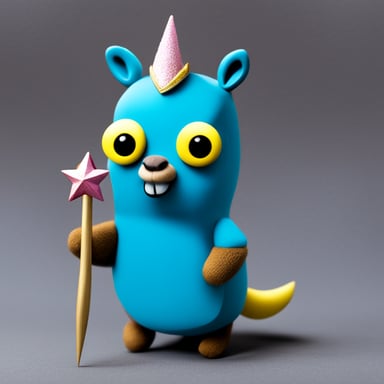 Go Blue Gopher as Unicorn