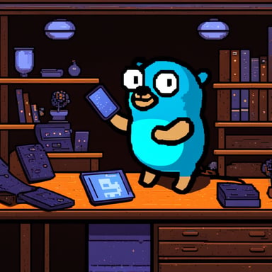 Go Blue Gopher in an 8-bit adventure.