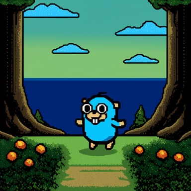 Go Blue Gopher in an 8-bit adventure.