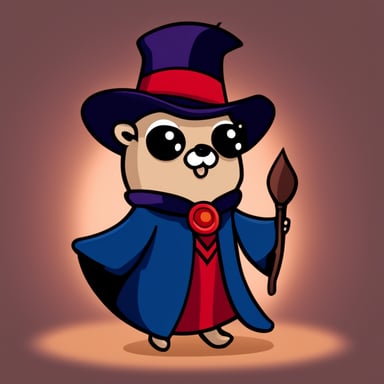 Go Blue Gopher as Dracula for a Halloween theme.