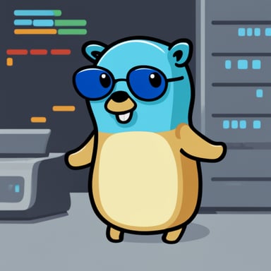 Go Blue Gopher downloading binaries from GitHub.