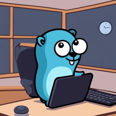 Go Blue Gopher downloading binaries from GitHub.