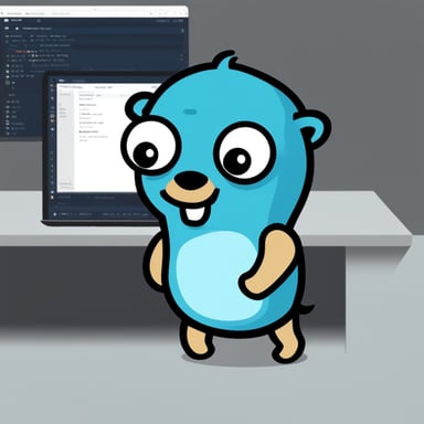 Go Blue Gopher downloading binaries from GitHub.