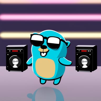 Go Blue Gopher wants it to have DJ glasses and be in high fidelity music sound style.