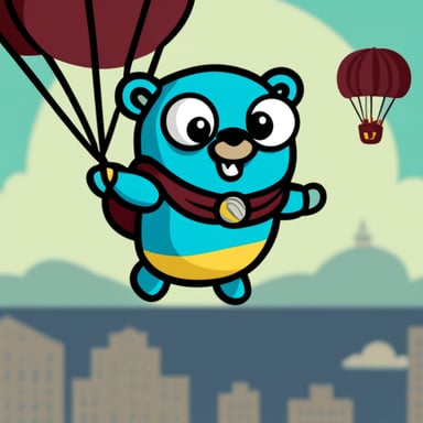 Go Blue Gopher sky diving