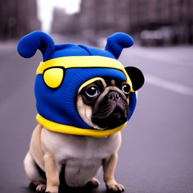 Go Blue Gopher as a pug.