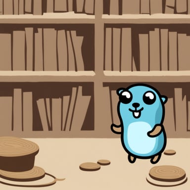 Happy go blue gopher