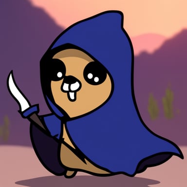 Go Blue Gopher as Reaper Death