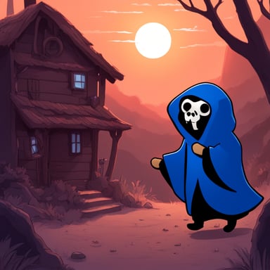 Go Blue Gopher as Reaper Death
