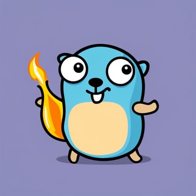Go Blue Gopher is a happy gopher with a shell.