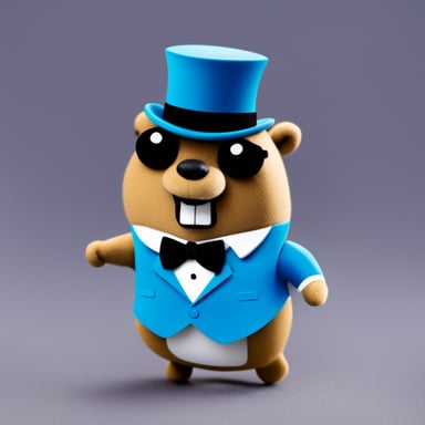 Go Blue Gopher as the butler