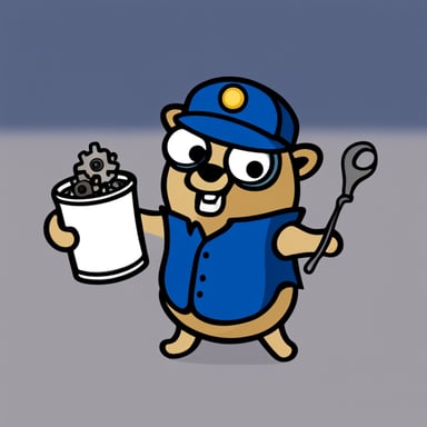 Go Blue Gopher with some toolchain