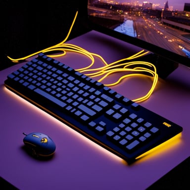 Go Blue Gopher keyboard