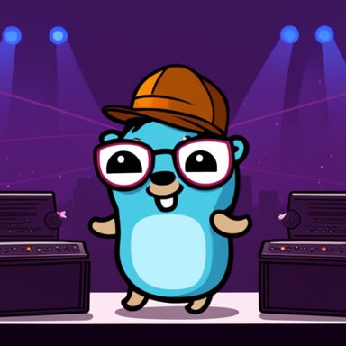 Go Blue Gopher at an EDM concert