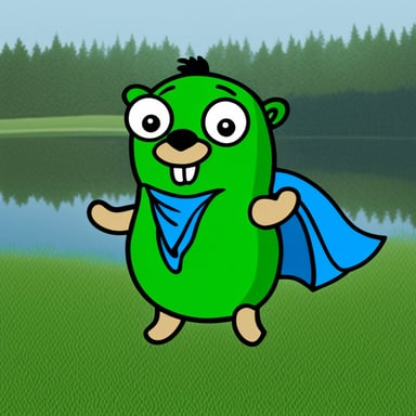 Green Gopher as Go Blue Gopher
