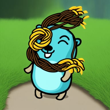 Go Blue Gopher with braids hair