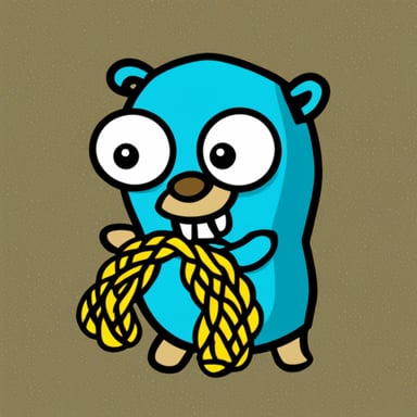 Go Blue Gopher with braids hair