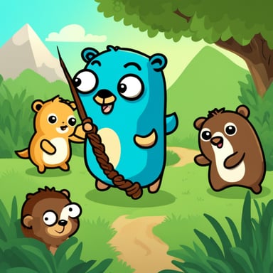 Go Blue Gopher taming 3 wild animals with a whip.