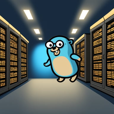 Implementing Go Blue Gopher as a mascot for promoting a highly resilient distributed filesystem storage