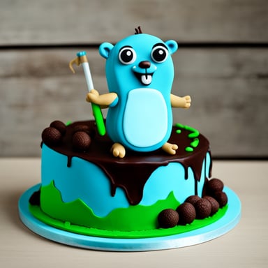 Go Blue Gopher Cake-Scraper