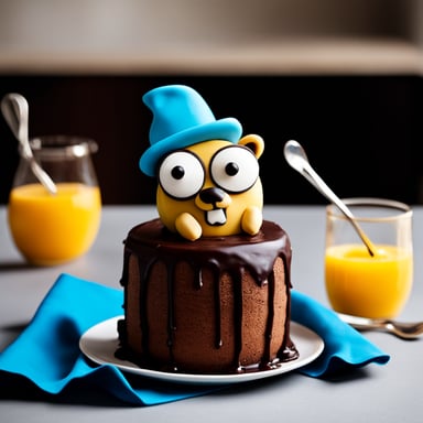 Go Blue Gopher Cake-Scraper