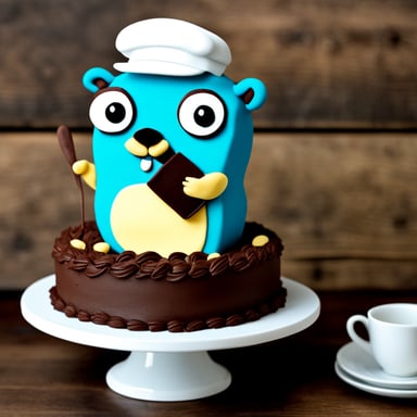 Go Blue Gopher Cake-Scraper