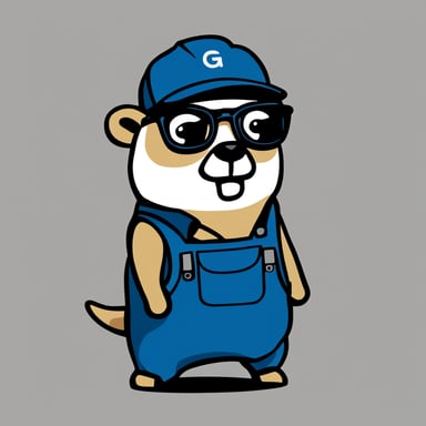 Sketch of Go Blue Gopher as a worker with a scheduler in hand and a serious expression with glasses. There's no smile, no fur, against a white background. The style is simple, with very low details and flat.