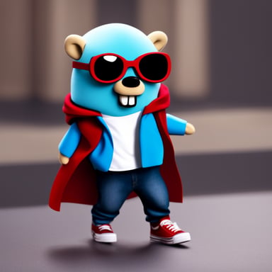Go Blue Gopher as Marty McFly