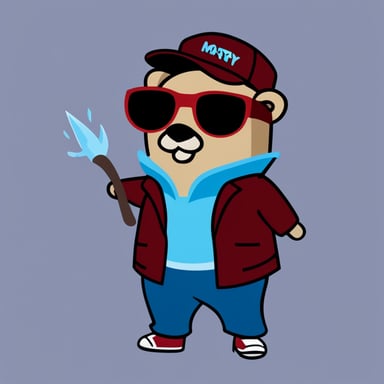 Go Blue Gopher as Marty McFly.
