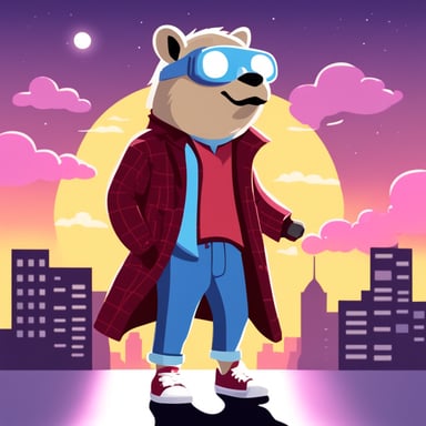 Go Blue Gopher as Marty McFly from Back to the Future.