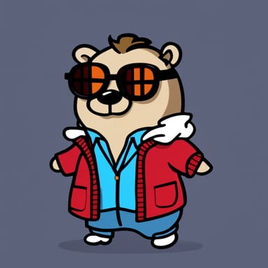 Go Blue Gopher as Marty McFly from Back to the Future.