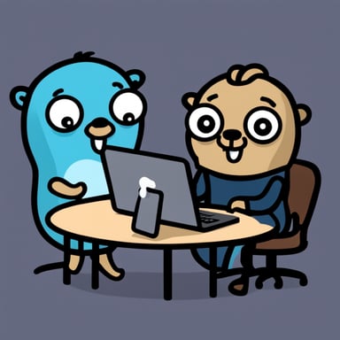 Go Blue Gopher for developers team