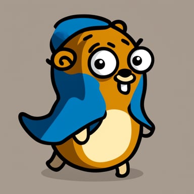 Go Blue Gopher for developers team