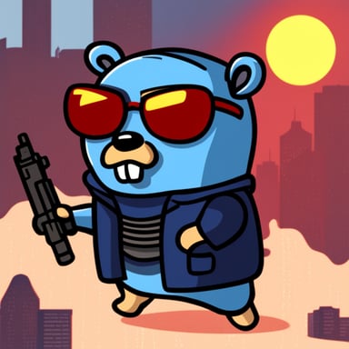 Go Blue Gopher as the Terminator