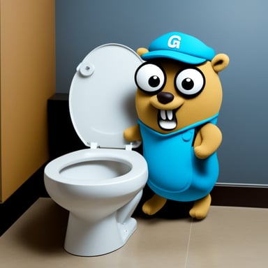 Go Blue Gopher as Skibidi Toilet