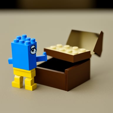 Go Blue Gopher on a Lego box.