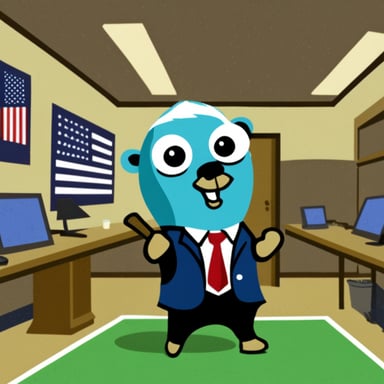 Go Blue Gopher as Obama