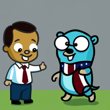 Go Blue Gopher as Obama