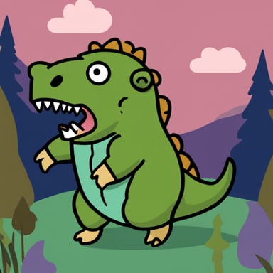 Go blue gopher as a T-Rex.