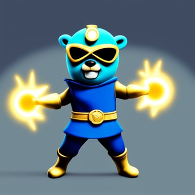 Go Blue Gopher as Power Ranger