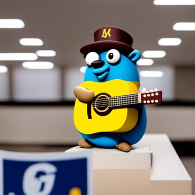 Go Blue Gopher as Mona Lisa.
