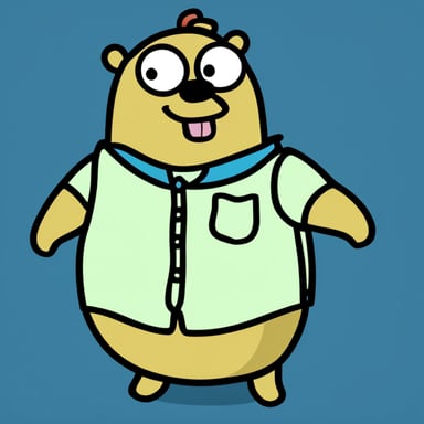 Go Blue Gopher as Peter Griffin