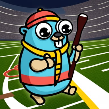 Go Blue Gopher with Amex black card