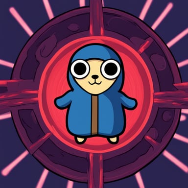 Go Blue Gopher as a Sharingan user from Naruto anime.