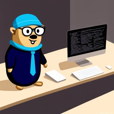 Go Blue Gopher as Steve Jobs