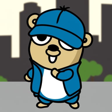 Go Blue Gopher as Eminem doing rap.