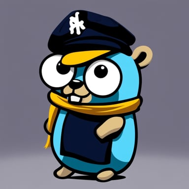 Go Blue Gopher as Eminem doing rap.
